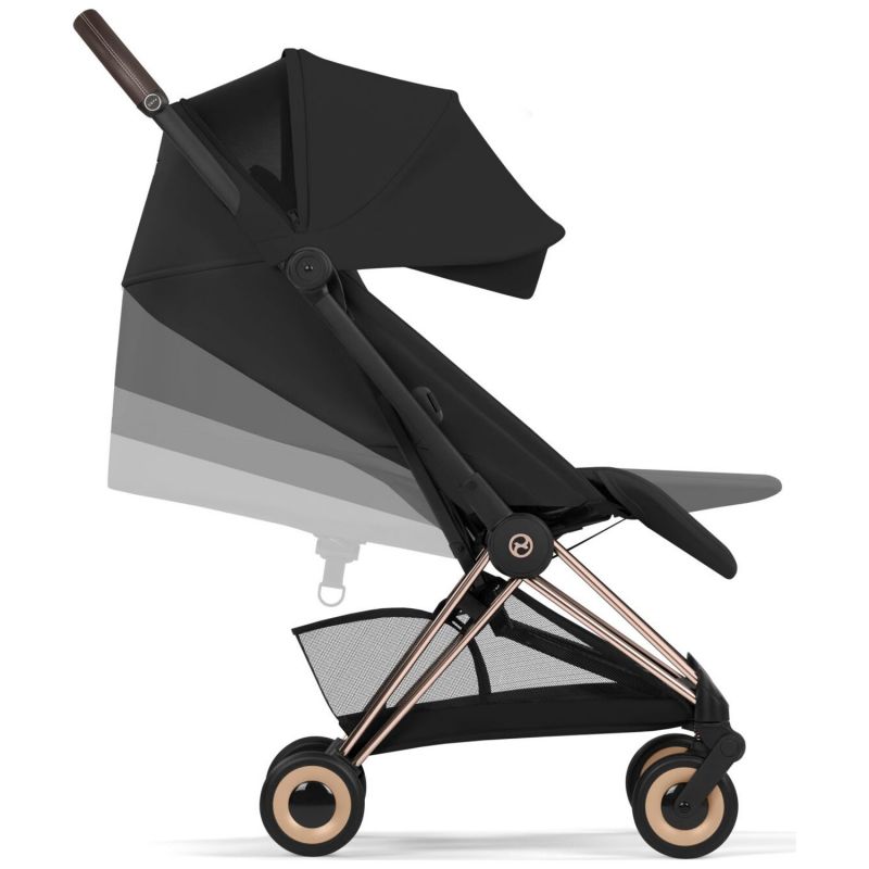Duo COŸA 2026 Poussette ultra-compacte avec nacelle pliable et Châssis Rose Gold Sepia Black Cybex Produit 7