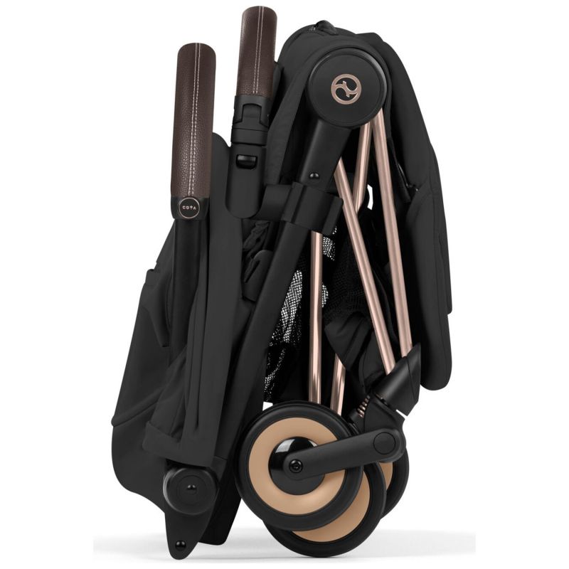 Duo COŸA 2026 Poussette ultra-compacte avec nacelle pliable et Châssis Rose Gold Sepia Black Cybex Produit 9
