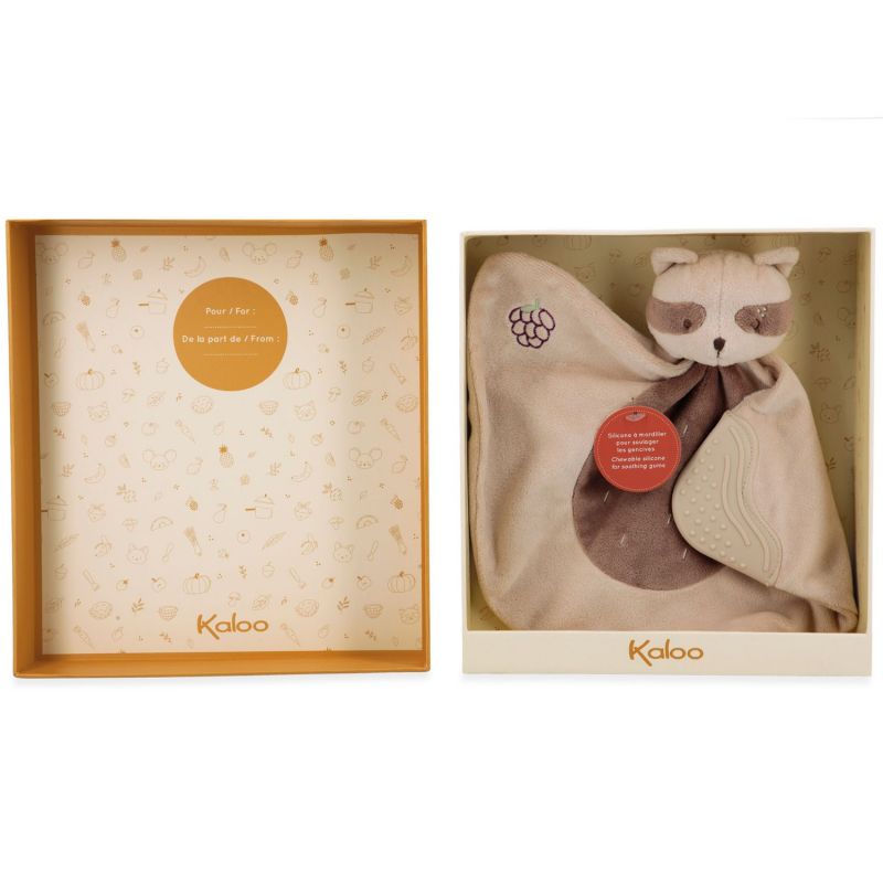 Doudou de dentition Raton Laveur Kaloo Produit ouvert 6