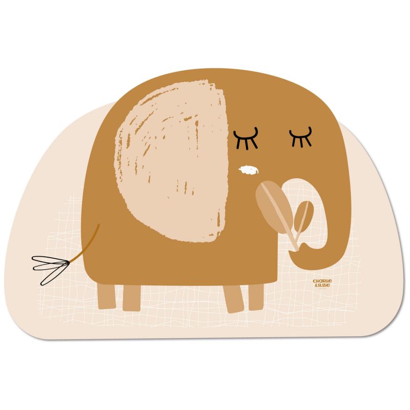 Set de table Éléphant Isidore Charlie et Suzie Produit 1