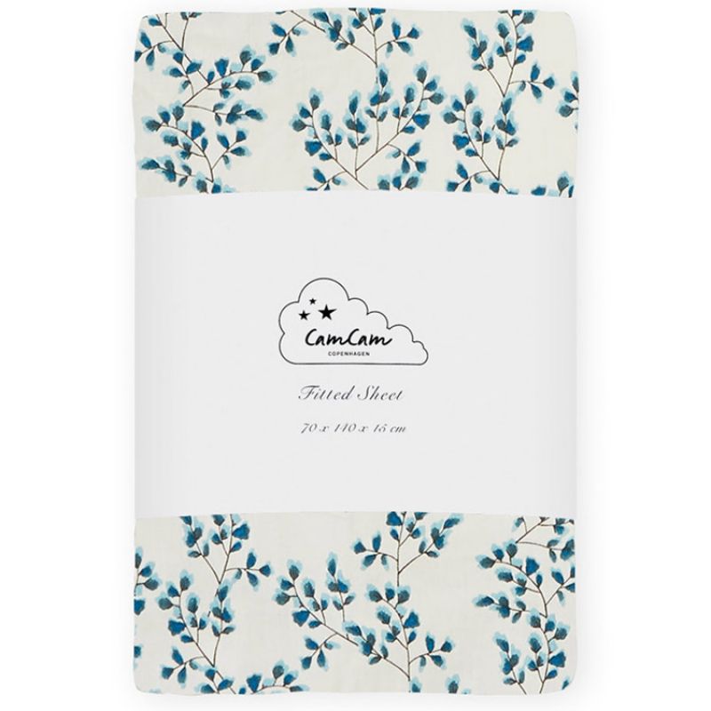 Drap housse en coton bio Fiori (60 x 120 cm) Cam Cam Copenhagen