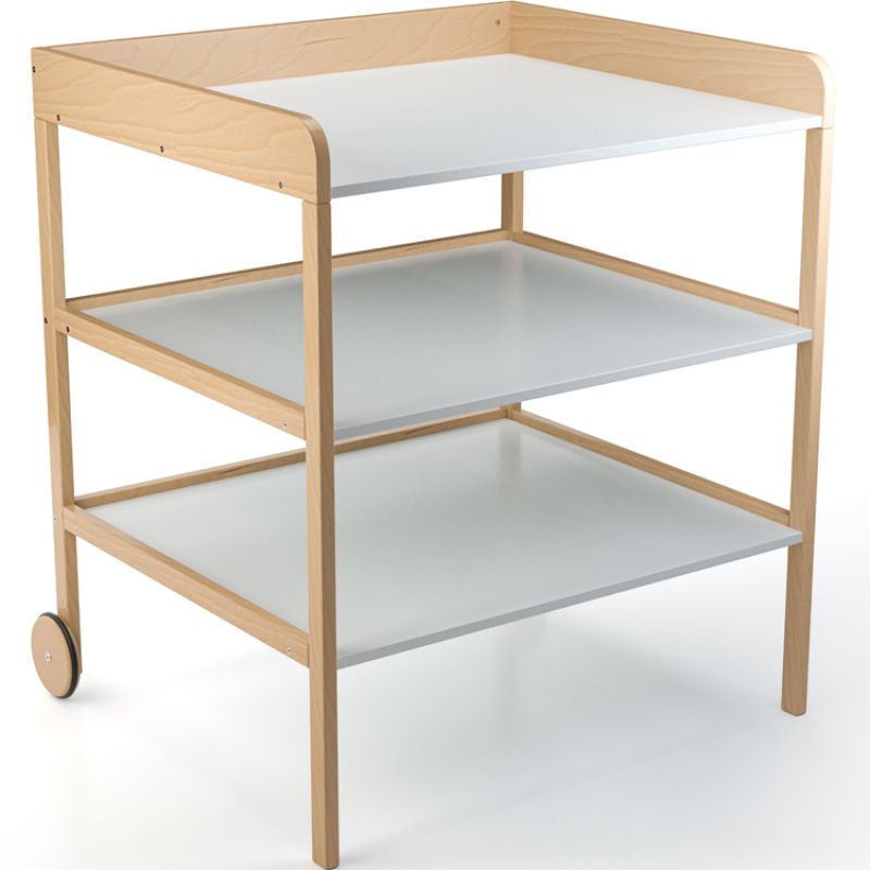 Table à langer Clarissa XL naturel et blanc Geuther
