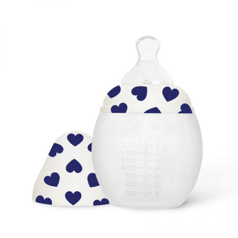 Biberon anti-colique en silicone Full of Love Blue (240 ml) Elhée Produit 1