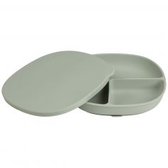 Assiette à ventouse et couvercle Sage - B.Box