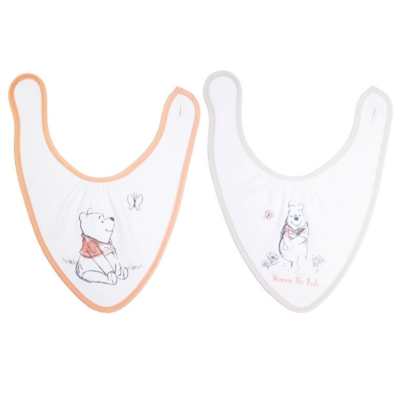 Bavoirs bandana Winnie l'ourson (lot de 2) Babycalin