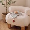 Doudou plat attache sucette  Fluffy Cow Noukie's Ambiance 5