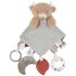 Doudou plat attache sucette  Fluffy Cow - Noukie's