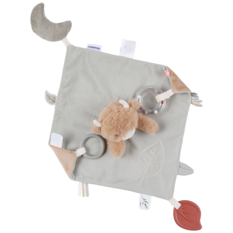 Doudou plat attache sucette  Fluffy Cow Noukie's Produit 3