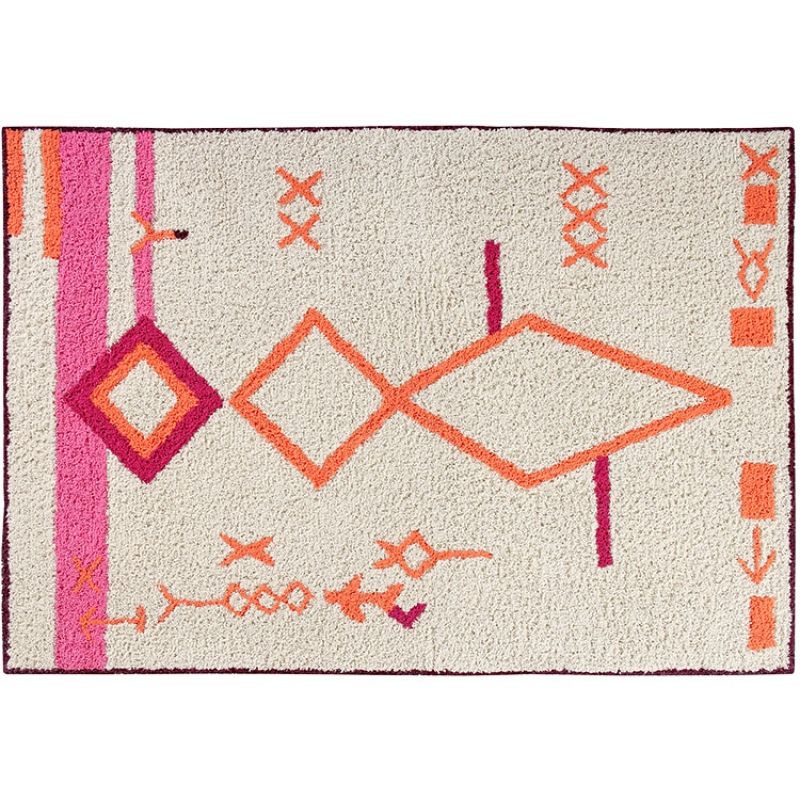 Tapis lavable Saffi sur fond écru (140 x 200 cm) Lorena Canals