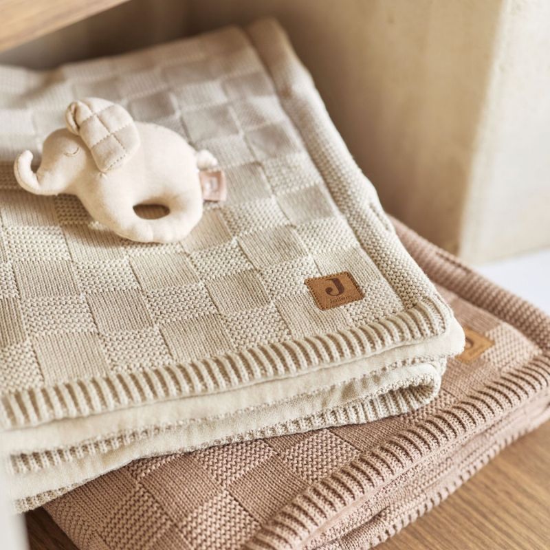 Couverture en polaire Box Knit Warm Sand (100 x 150 cm) Jollein Ambiance 8