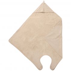 Cape de bain Tablier en bambou biscuit (100 x 100 cm) - BB & Co