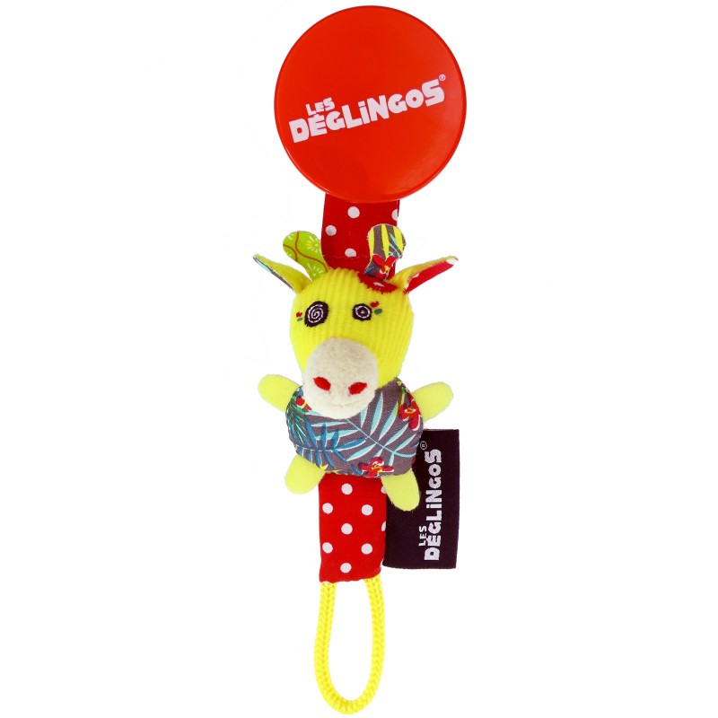 Attache tétine Operchos la girafe Les Déglingos