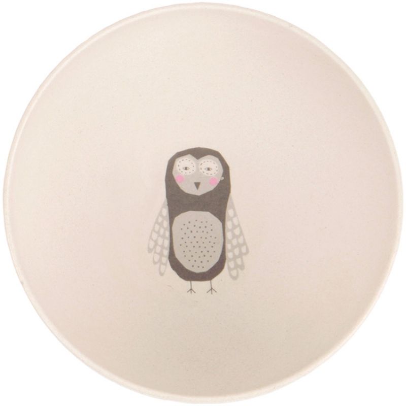 Petit bol en bambou chouette Hoot (13,8 cm) Love Maé