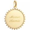 Pendentif médaille Soleil personnalisable (plaqué or) Petits trésors Produit 1