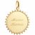 Variation Doré du produit Pendentif médaille Soleil personnalisable (plaqué or) de la marque Petits trésors