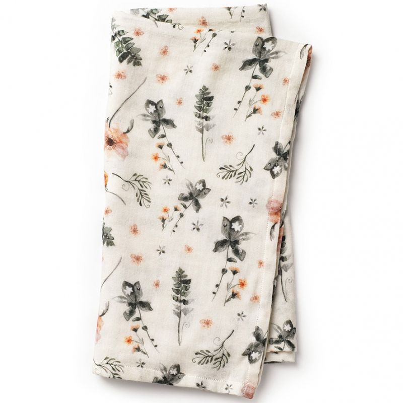 Lange en bambou et coton fleur Meadow Blossom (80 x 80 cm) Elodie Details