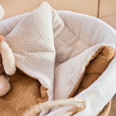 Nid d'ange et couverture à pois Poppy Cannelle