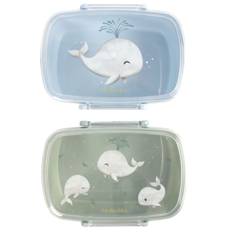 Lot de 2 lunch box Les contes de Christian la Baleine Filibabba Produit 3