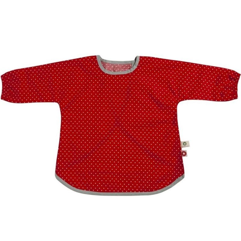 Bavoir tablier rouge en coton bio (2-5 ans) Franck & Fischer