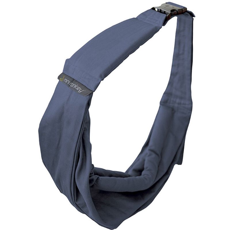 Porte bébé Baby Sling coton bio bleu lavande Minimonkey