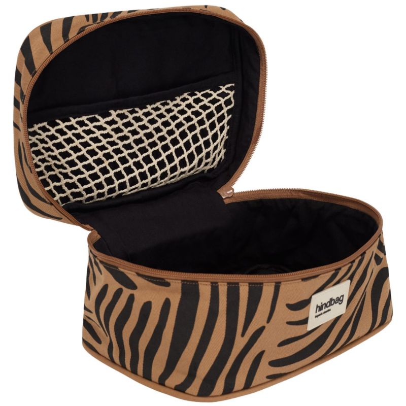 Vanity Gaspard Zèbre Cannelle Hindbag Produit ouvert 5