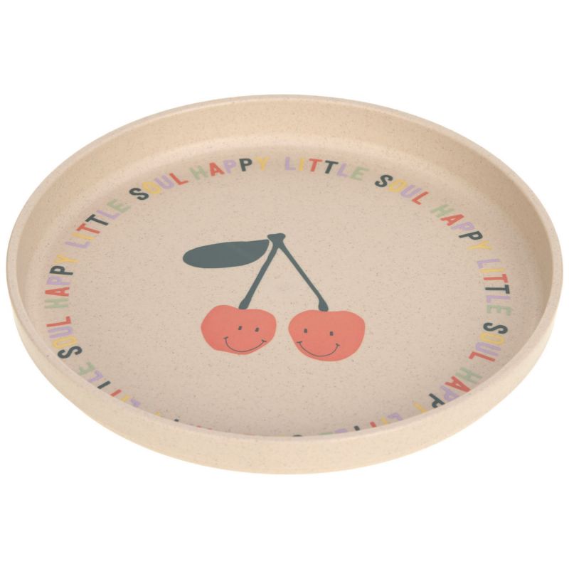 Assiette en polypropylène et cellulose Happy Fruits Cerise Lässig Produit 1