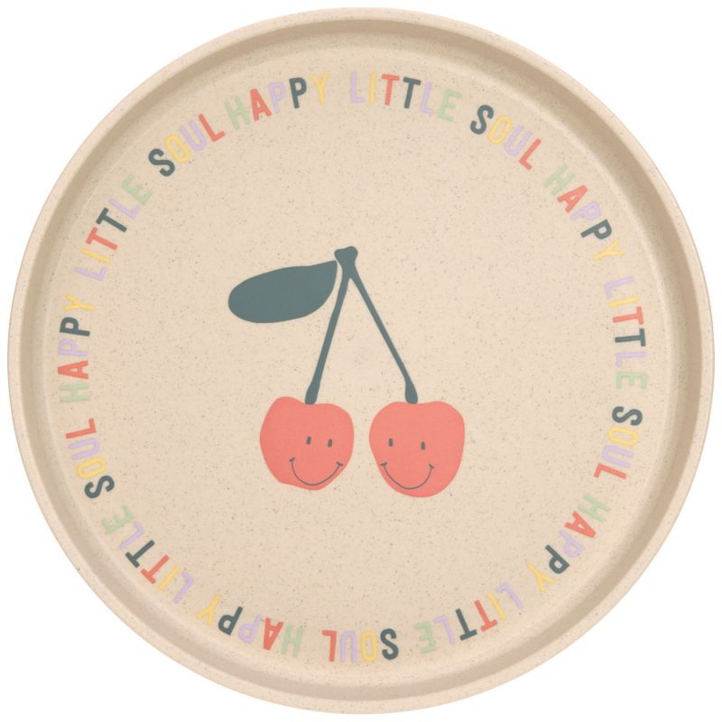 Assiette en polypropylène et cellulose Happy Fruits Cerise Lässig Produit 2