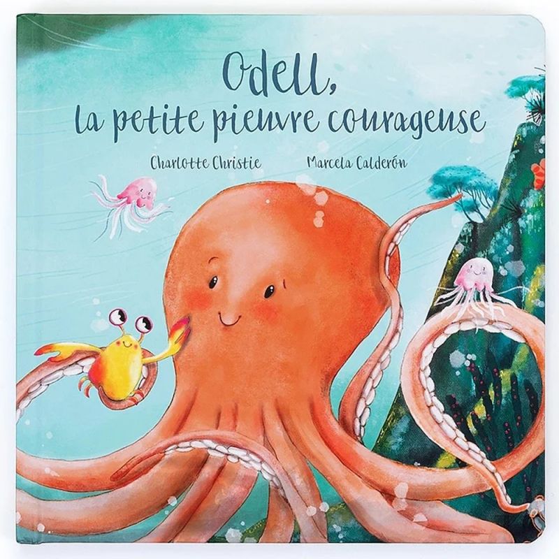 Livre Odell la petite pieuvre courageuse Jellycat Produit 1 grande taille