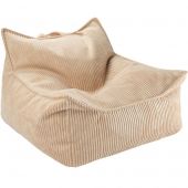 Fauteuil pouf Brown Sugar velours côtelé