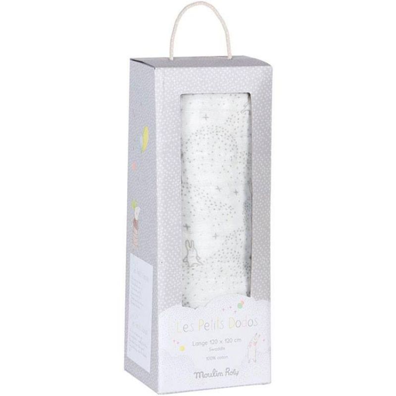 Maxi lange Les petits dodos (120 x 120 cm) Moulin Roty