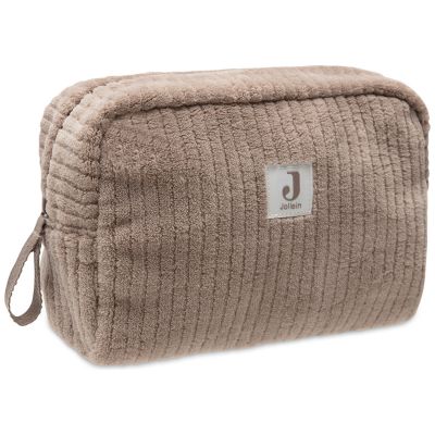 Trousse de toilette Cloudy Rib Milky Coffee Jollein