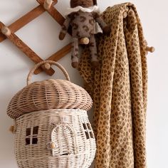 Lange Bianca Mini Léopard Coffee (70 x 70 cm)