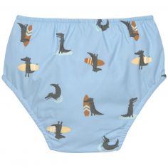 Maillot de bain couche Crocodile bleu ciel (13-18 mois)