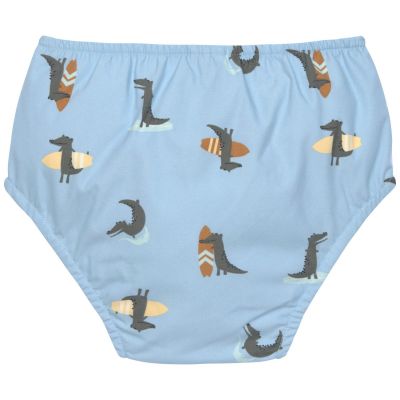 Maillot de bain couche Crocodile bleu ciel (13-18 mois)