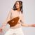 Variation Marron du produit Sac banane Sasha L Teddy Brun de la marque Hindbag