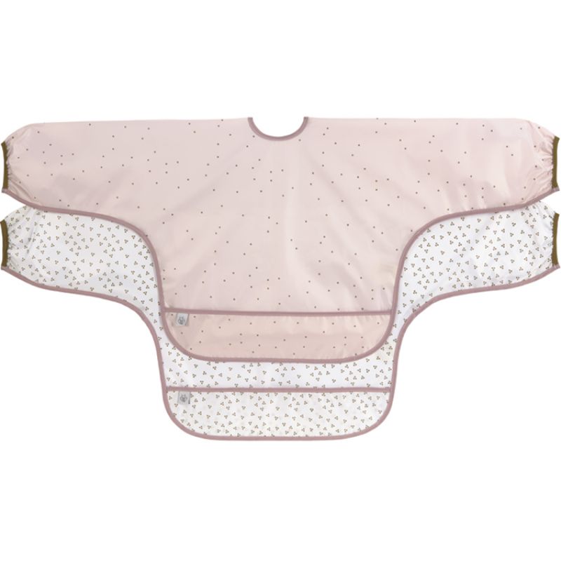 Lot de 2 bavoirs manches longues avec poche About Friends chinchilla Lässig