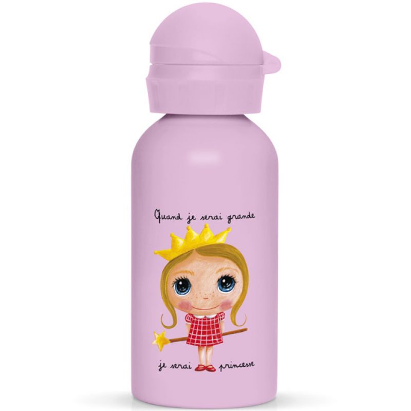Gourde en métal Je serai princesse (400 ml) Isabelle Kessedjian