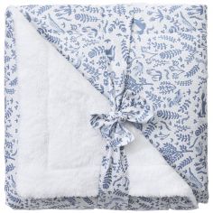 Couverture Luxe forêt et microfibre blanc (70 x 100 cm) - BB & Co