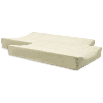 Lot de 2 housses de matelas à langer en éponge Soft Matcha (50 x 70 cm)