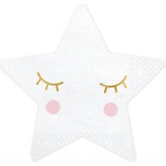 Lot de 20 serviettes Petite étoile - Party Deco