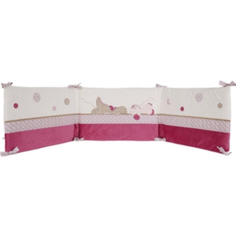 Tour de lit fille Victoria et Lucie (pour lits 60x120 et 70x140cm) Noukie's