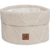 Panier de rangement Check Knit Oatmeal (14 x 18 cm) - Jollein