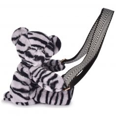 Sac bandoulière Ours zébré (30 cm) - Doudou et Compagnie