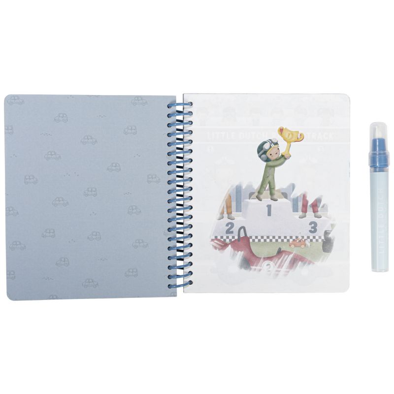 Cahier de coloriage à l'eau Jim Véhicules Little Dutch Produit 2