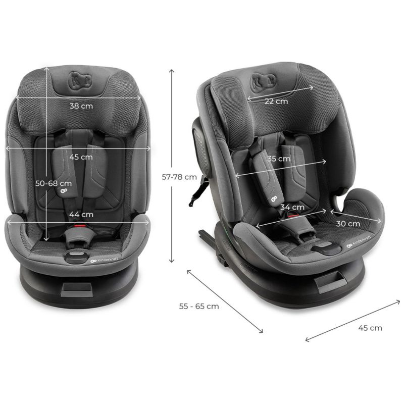 Siège auto Xpedition 3 i-Size Grey (groupe 1-2-3) Kinderkraft Produit 9