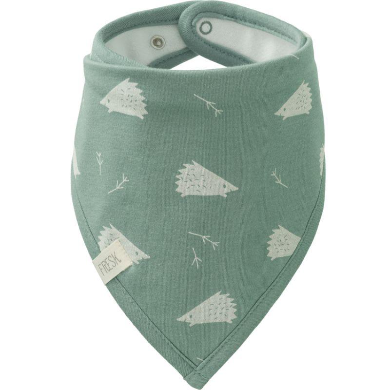 Bavoir bandana Hérisson en coton bio Fresk