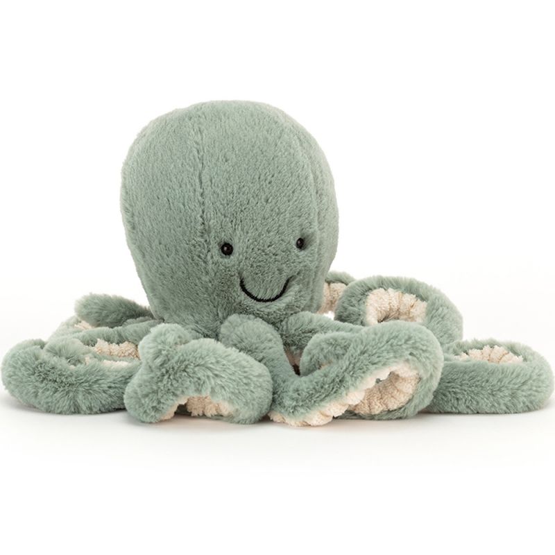 Peluche Ocean Crew Odell pieuvre verte (23 cm) Jellycat