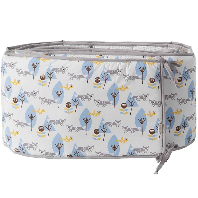 Tour de lit Renard bleu (pour lits 60 x 120 cm et 70 x 140 cm) Fresk