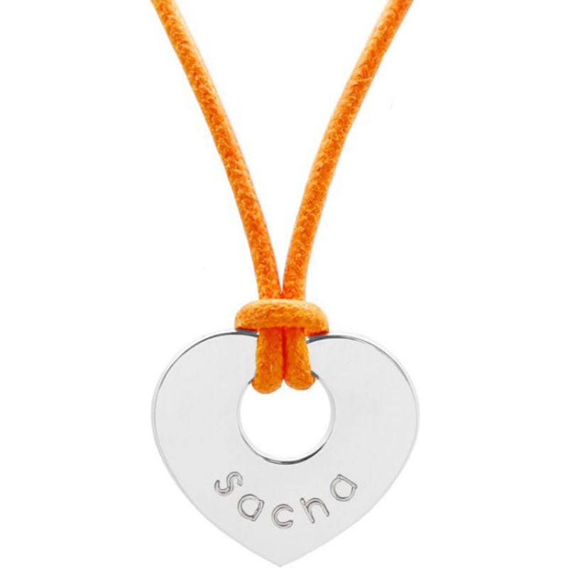 Pendentif sur cordon Princesse (argent 925°) Petits trésors