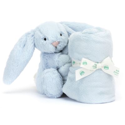 Doudou plat Bashful Lapin Bleu